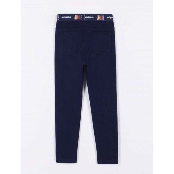 NWT Coccodrillo navy trouser with elastic waist and lateral band - Picture 2 of 5